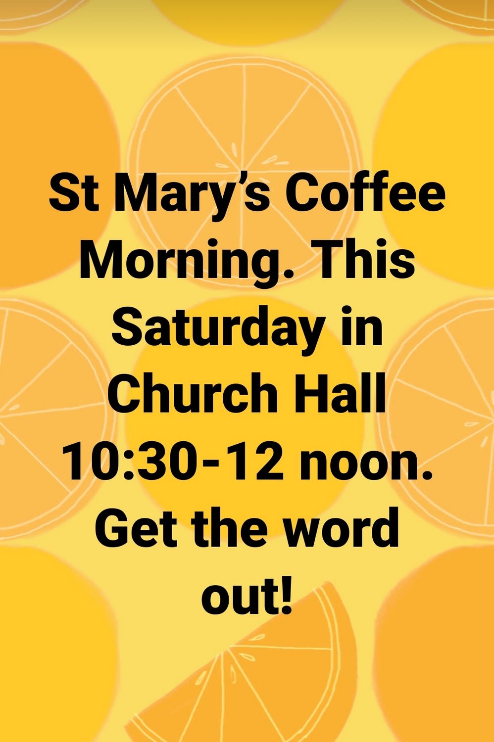 St Marys Coffee Morning